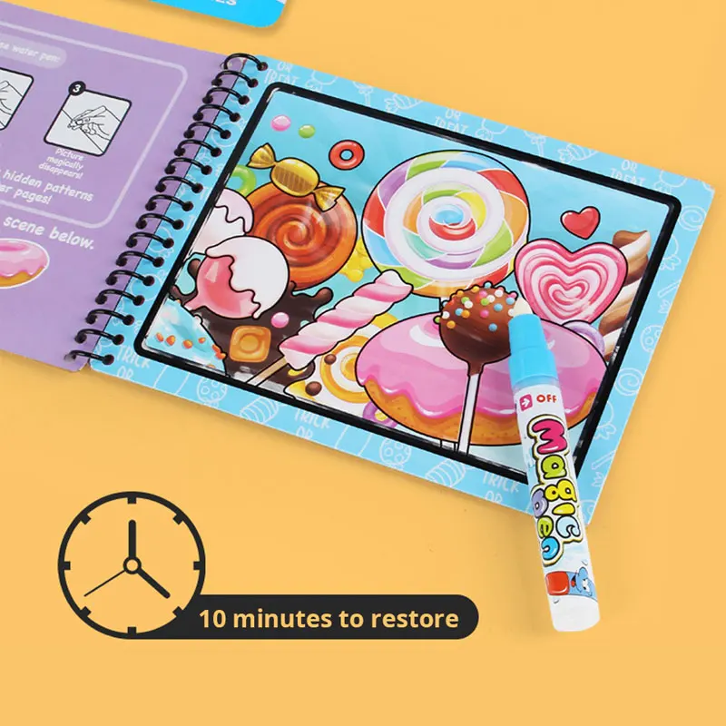 Детская Волшебная Водяная ручка для рисования многоразовая доска детская книга