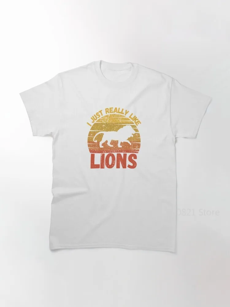

I just really like lions - Funny Lion Classic T-Shirt