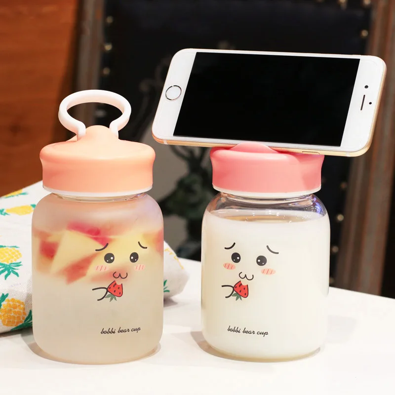 Креативная Милая бутылка для воды девочек студентов детей Kawaii прозрачная