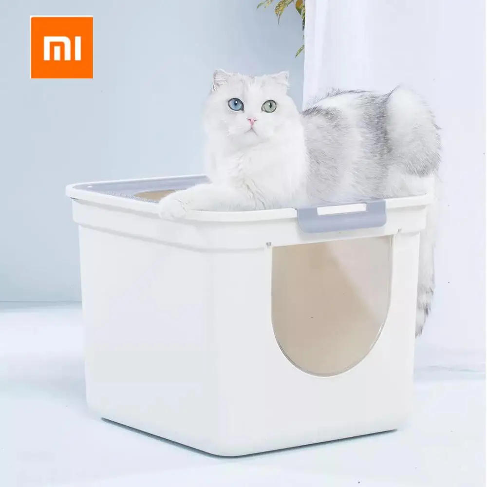 Оригинальный Xiaomi короб для кошачьего туалета закрывающийся туалет домашних