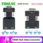 Переходник с VGA на HDMI, 1080P, для ПК, ноутбука