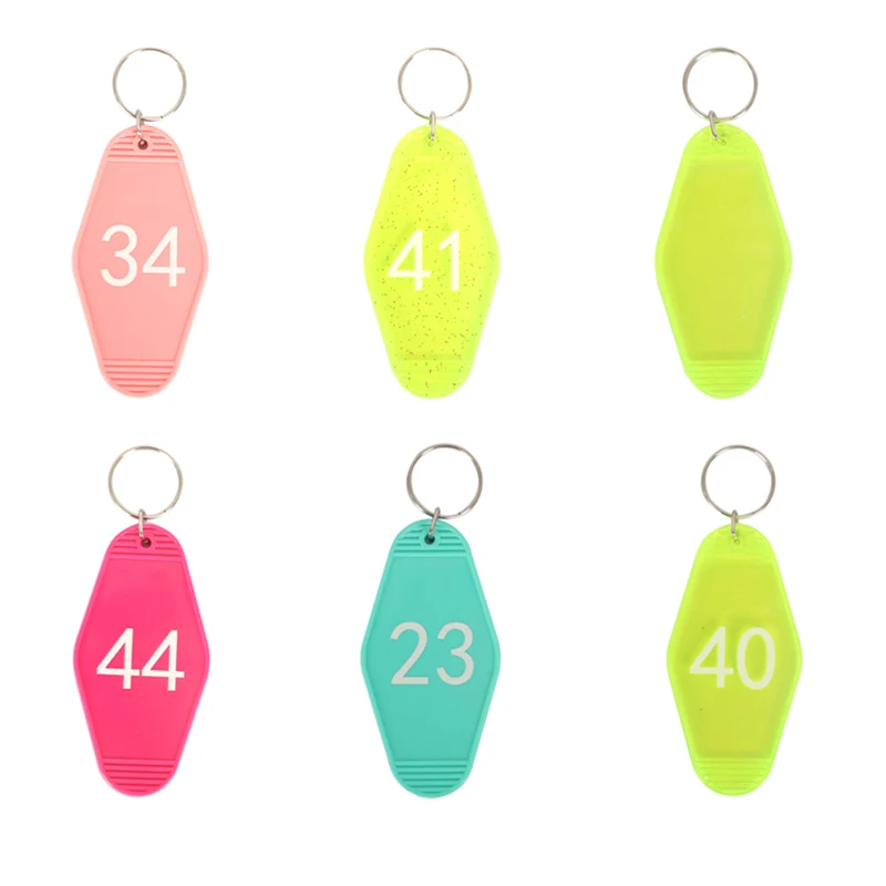 

Vintage Rhombus Keychain Car Key Chain Hotel Room Key Tag