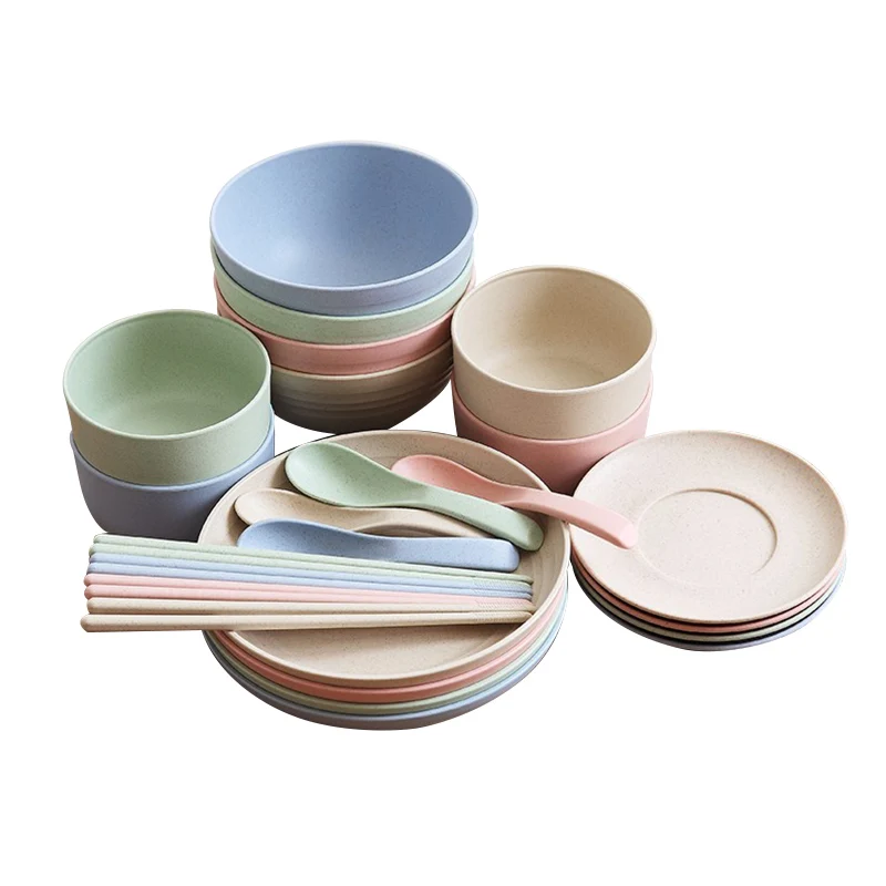 

Eco-Friendly Round Bread Fruit Dishes Christmas Dessert Dinner Plates Saucer Tea Serving Dish Baby Anti-hot Tableware Set