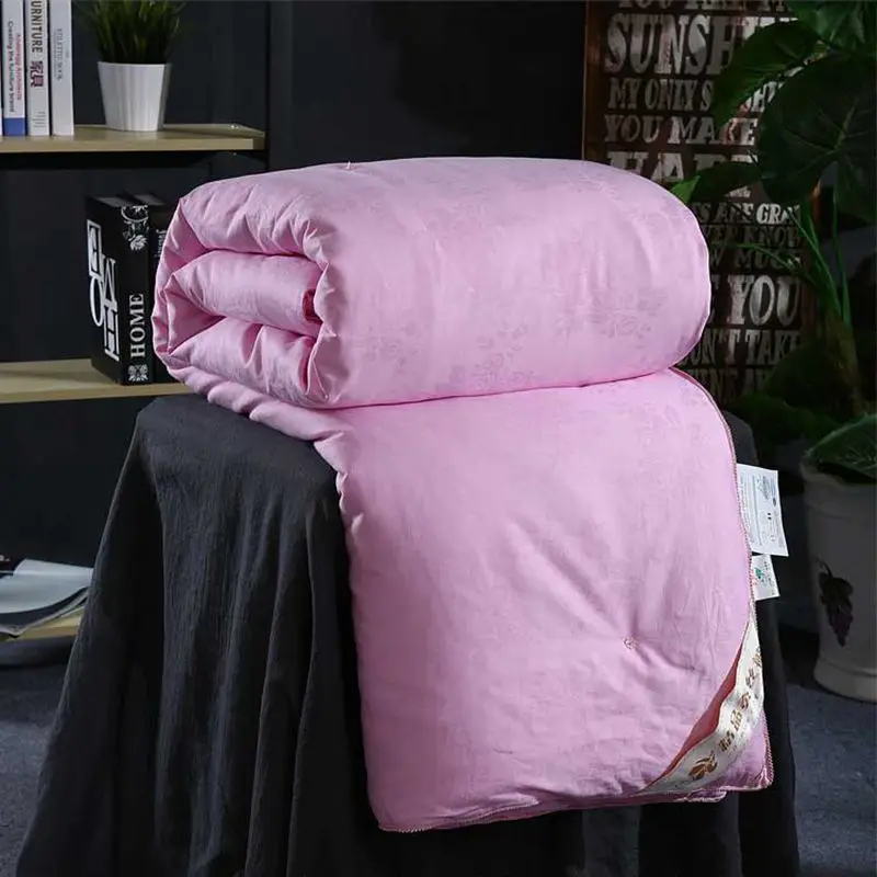 Зимнее и осеннее толстое шелковое одеяло из 100% шелка качественное удобное