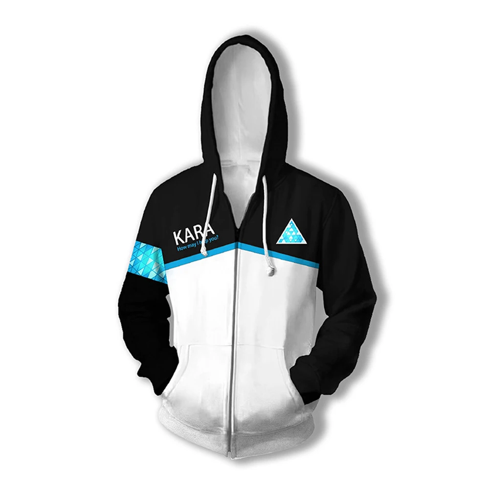 Костюм для косплея VEVEFUANG из игры Детройт свитшот с капюшоном и молнией мужчин