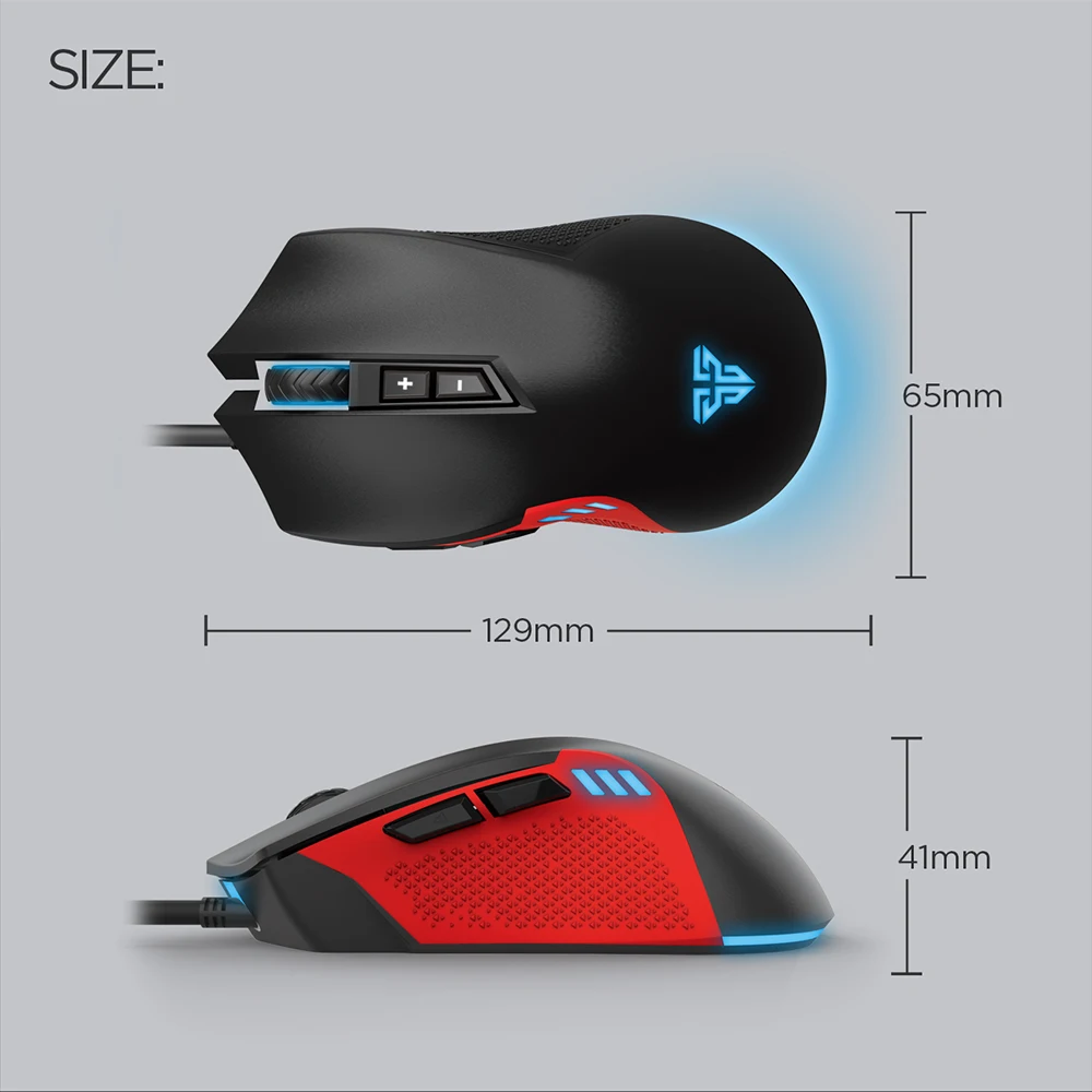 Новинка! Игровая мышь Fantech X15 7 кнопок 4800 DPI с USB кабелем игровая RGB для электронных