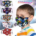 Маски Мультяшные футбольные с принтом маска для детей многоразовые маски для рта пылезащитные маски для лица моющаяся дружественная маска для кожи для детей #