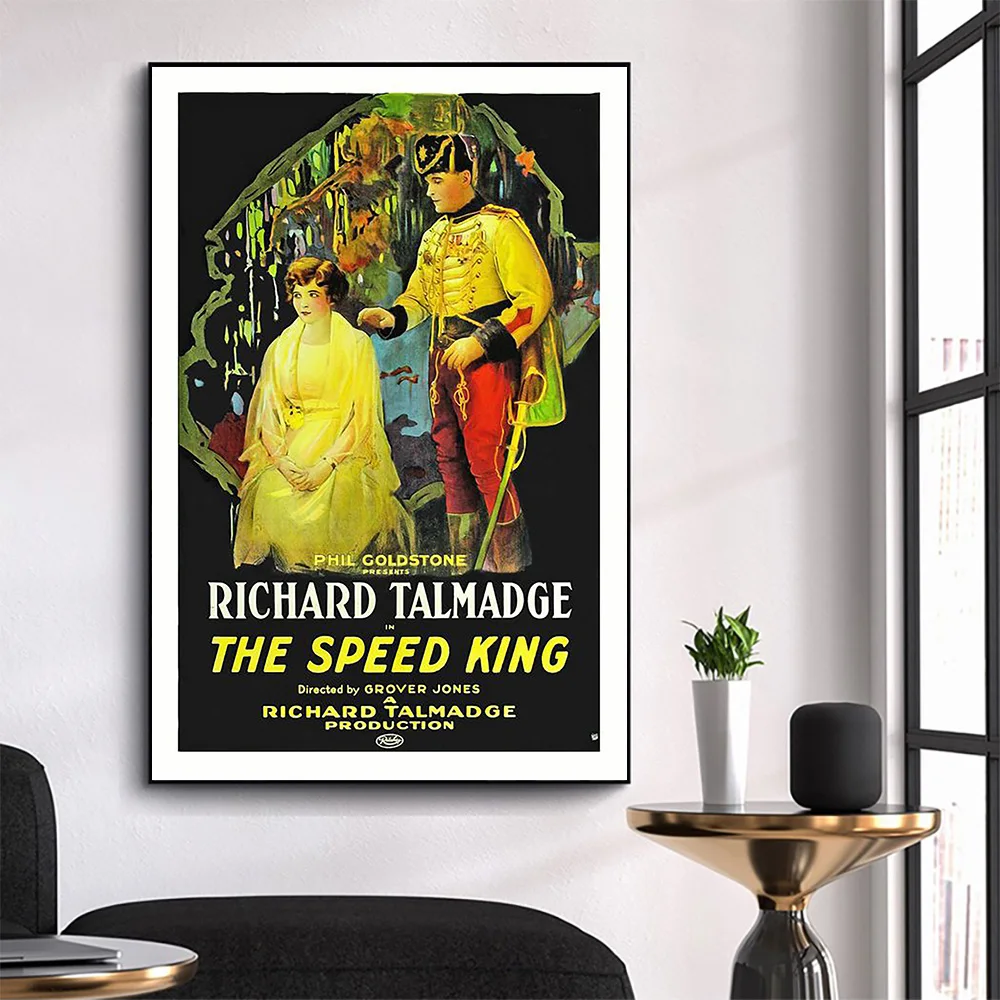 

CP3426 The Speed King Classic Hot Movie Print Silk Fabric Poster Indoor Wall Art Decor Gift