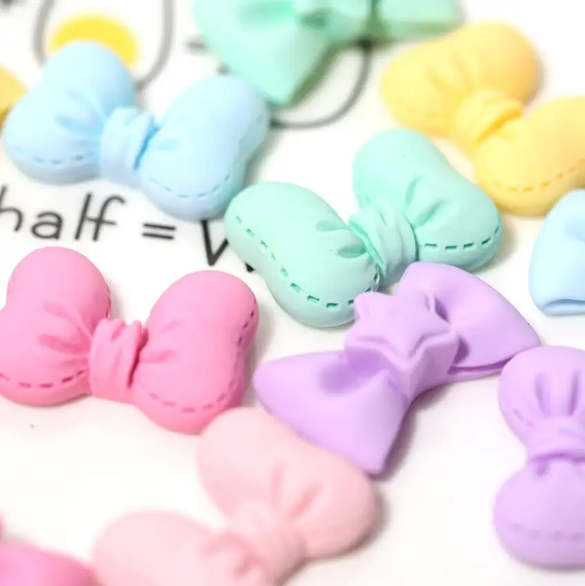 bow resin decoration crafts flatback cabochon scrapbooking fit phone embellishments diy hair accessories free global shipping