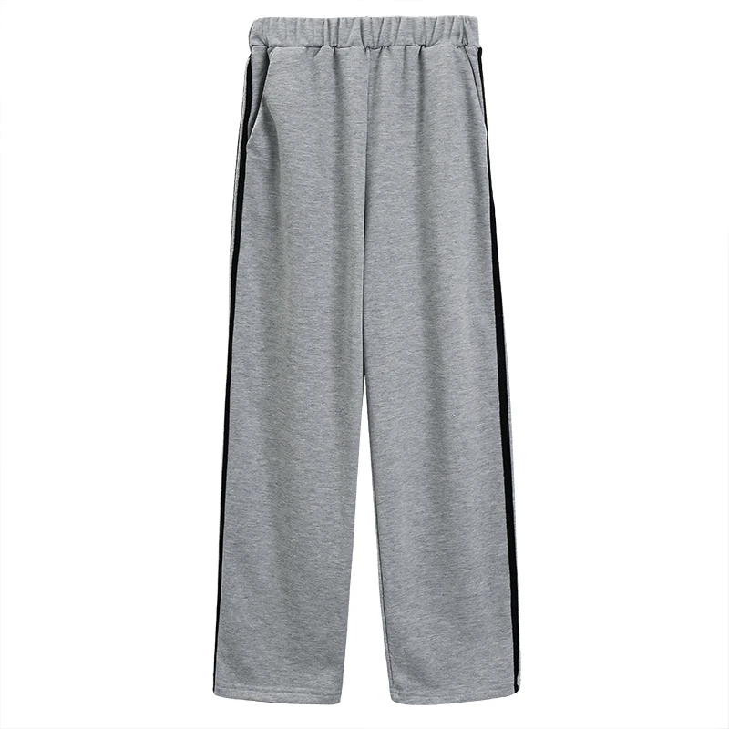 Женские прямые брюки с высокой талией Свободные повседневные в Корейском стиле