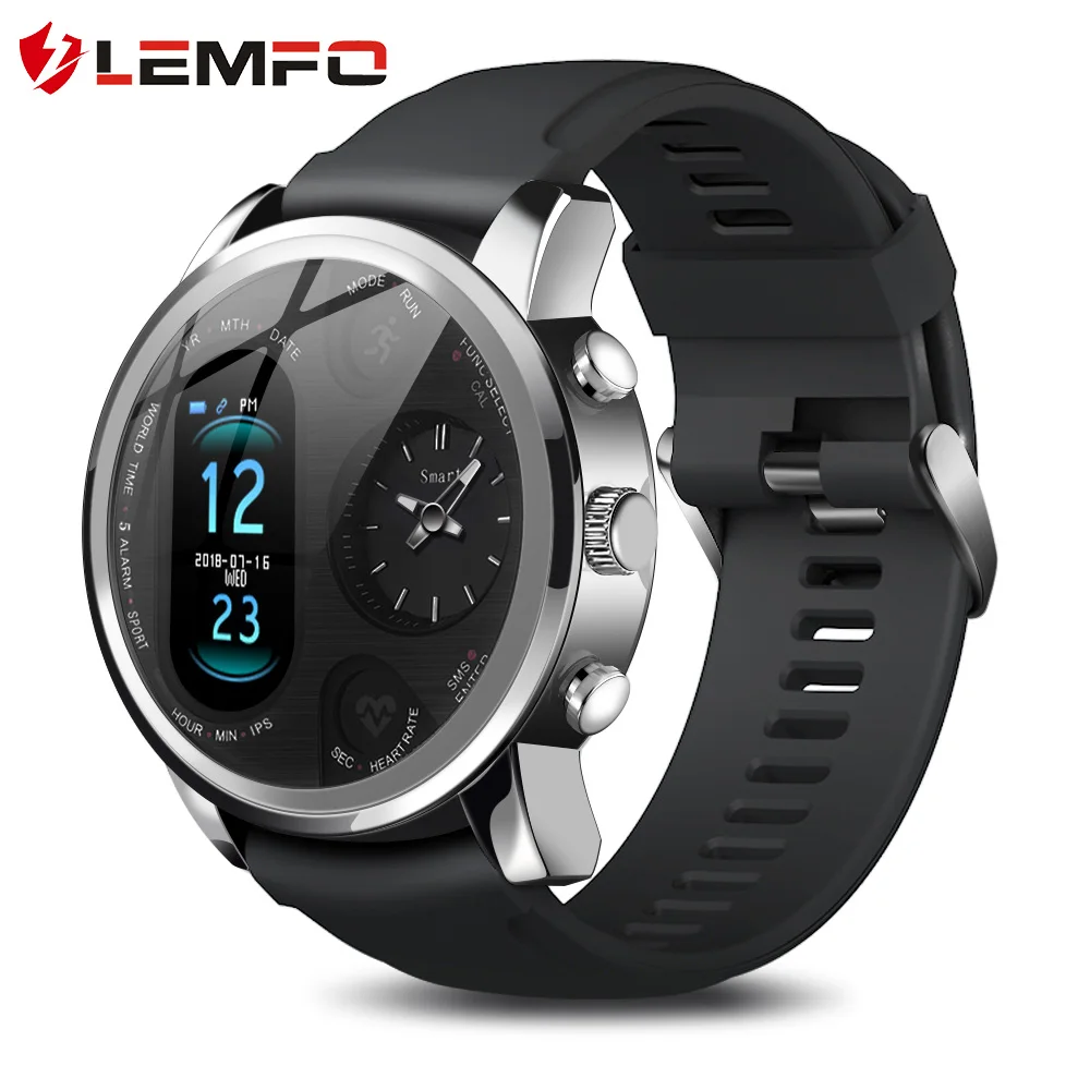 Смарт-часы LEMFO T3 PRO с Bluetooth трекер активности водонепроницаемый IP67 двойное время