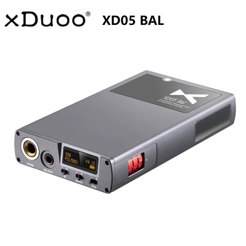

XDUOO XD05 BAL HiFi Audio Professional Headphone Amplifier Balanced DAC Dual ES9038 Chip Decoder Protable Bluetooth AMP DSD512
