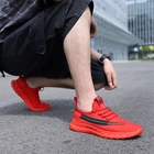 Новая дышащая повседневная спортивная мужская модная обувь для бега, простая и универсальная обувь, модная Новая мужская обувь из сетчатого материала