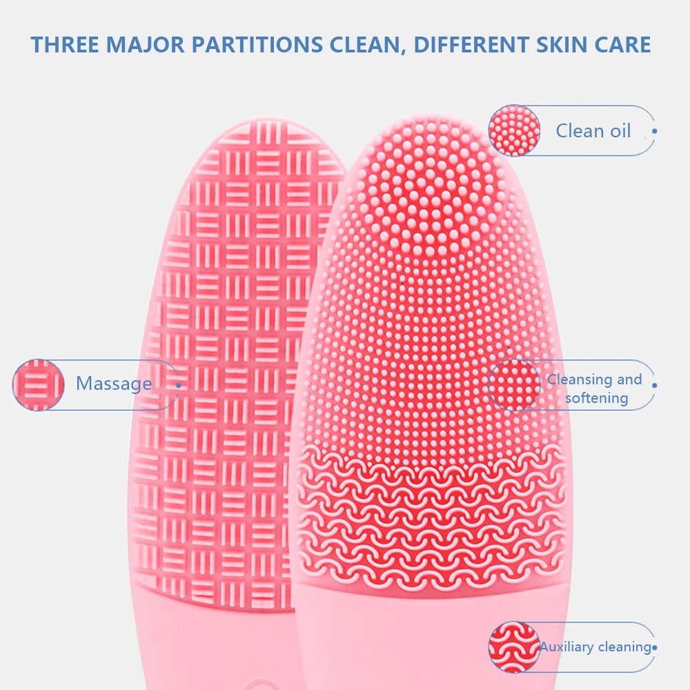 Hotest электрическая силиконовая Очищающая щетка для лица очиститель пор