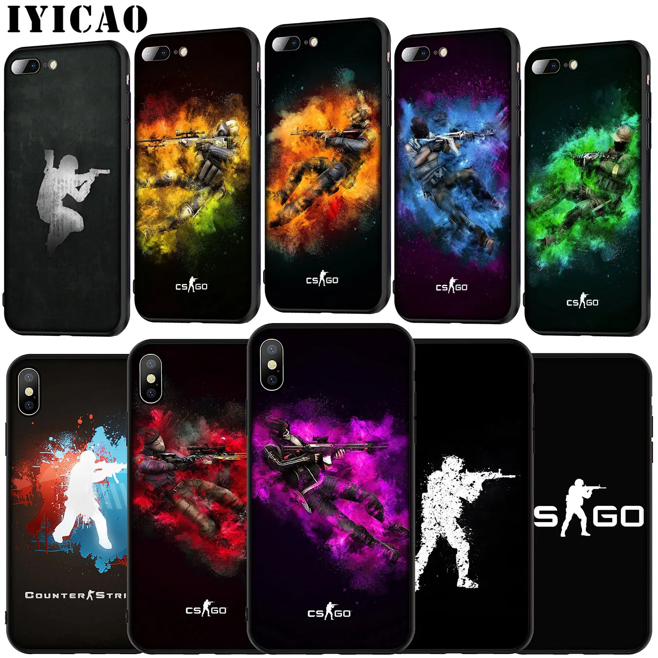 Мягкий силиконовый чехол IYICAO Counter Strike CS Go для Huawei P30 P20 Pro P10 P9 Lite Mini 2017 2016 P Smart Z Plus 2019 |