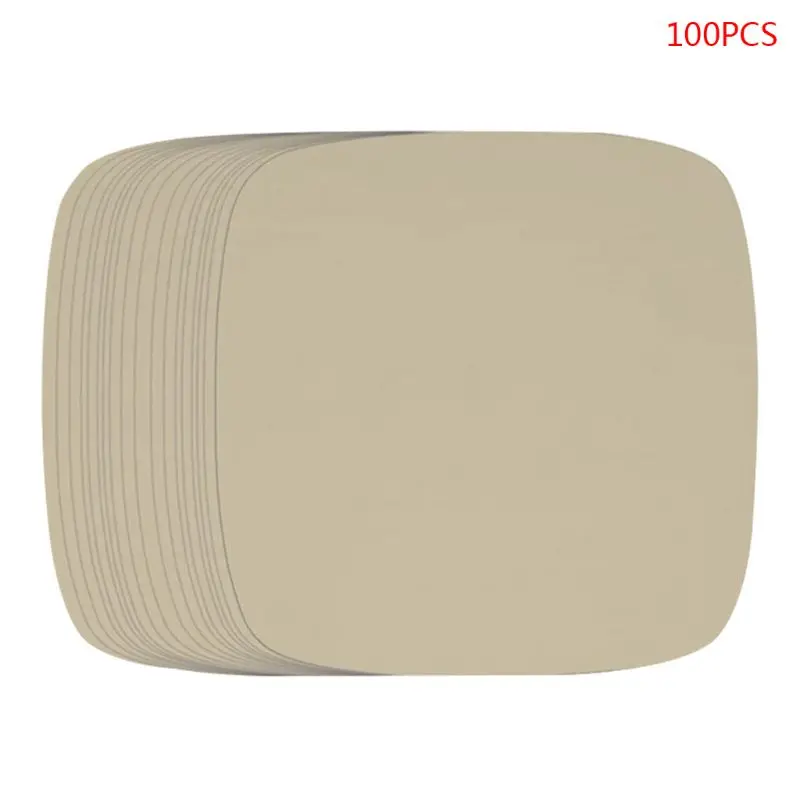 

100pcs Air Fryer Steam Liners Sheets Non-stick Wood Pulp Paper Baking Mat Tool W0YD