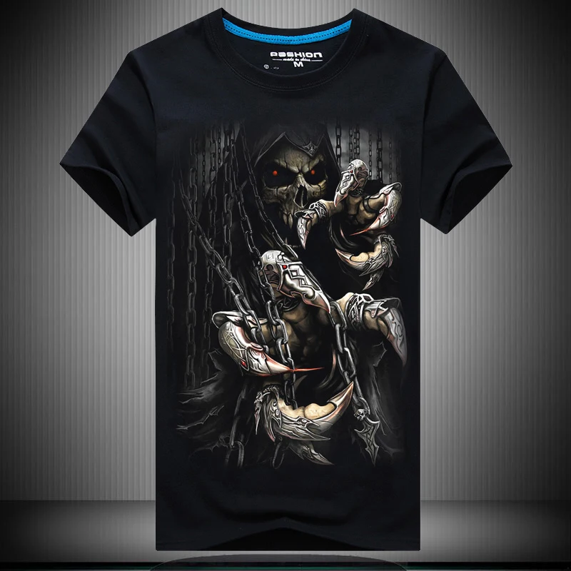 

Summer T-shirt short sleeve three-dimensional pattern