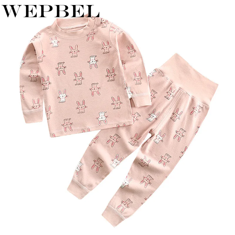 WEPBEL/хлопковое зимнее термобелье для маленьких детей Детские подштанники с