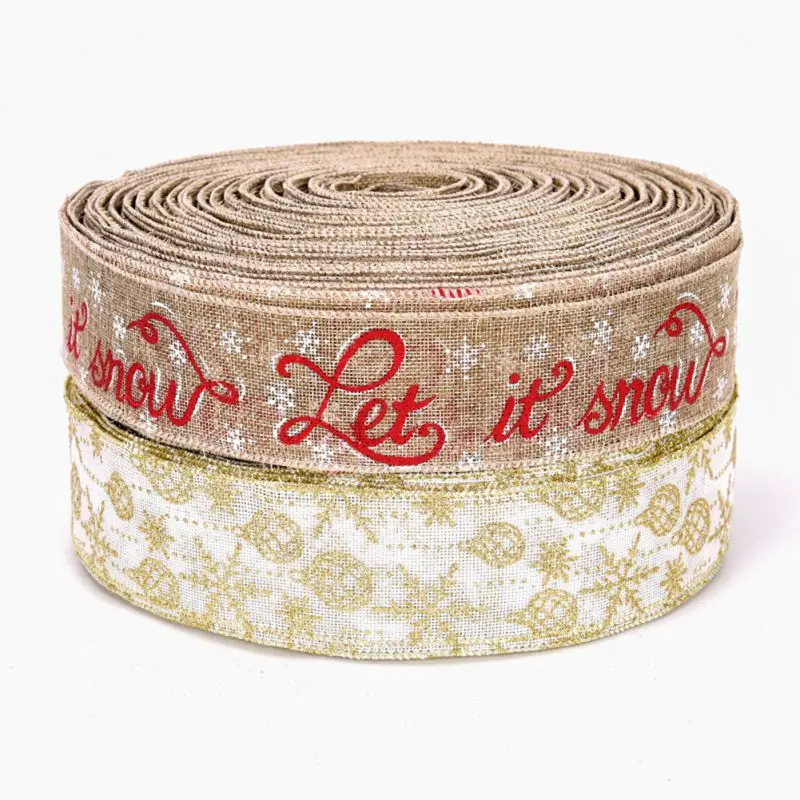 С рисунком из мультфильма украшение на Рождество красного цвета с бантом Милая