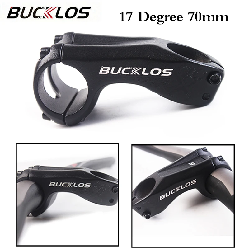 

Стержень руля велосипеда BUCKLOS 31,8 мм, Сверхлегкий стержень из алюминиевого сплава для горного велосипеда 17 градусов 70 мм, запчасти для велоси...