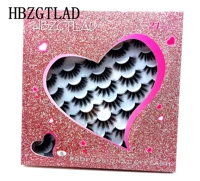 5 21Pairs 10-25 mm 3d Mink Lashes Bulk Faux Custom Box Wispy Natural Mink Lashes Pack Short Wholesales Natural False Eyelashes