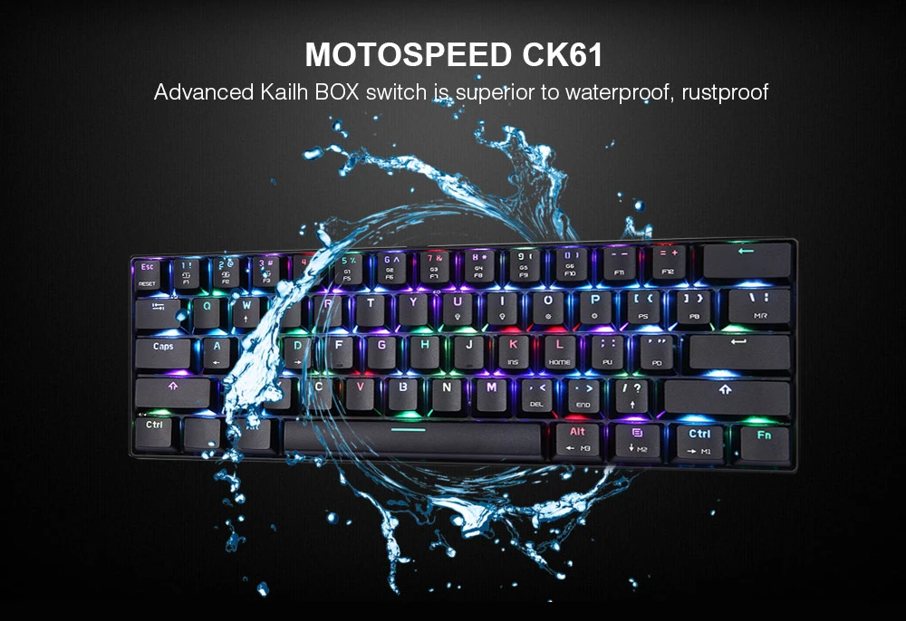 CK61 клавиатура для ПК Kailh BOX Axis игровая механическая клавиатура на заказ с подсветкой 61 клавиша USB Проводная клавиатура для Windows PC