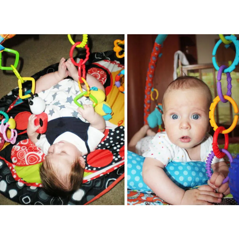 10 шт./компл. пластиковая ручка детский прорезыватель погремушки резиновые