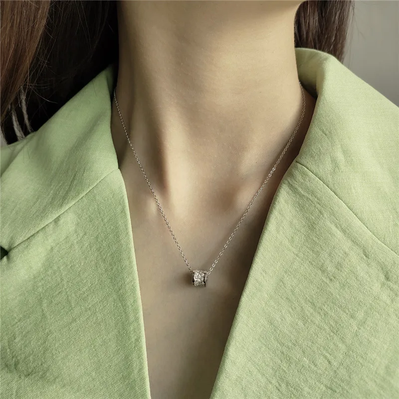 RUIYI Настоящее 925 Стерлинговое Серебро Женщины счастливый бисер великолепные