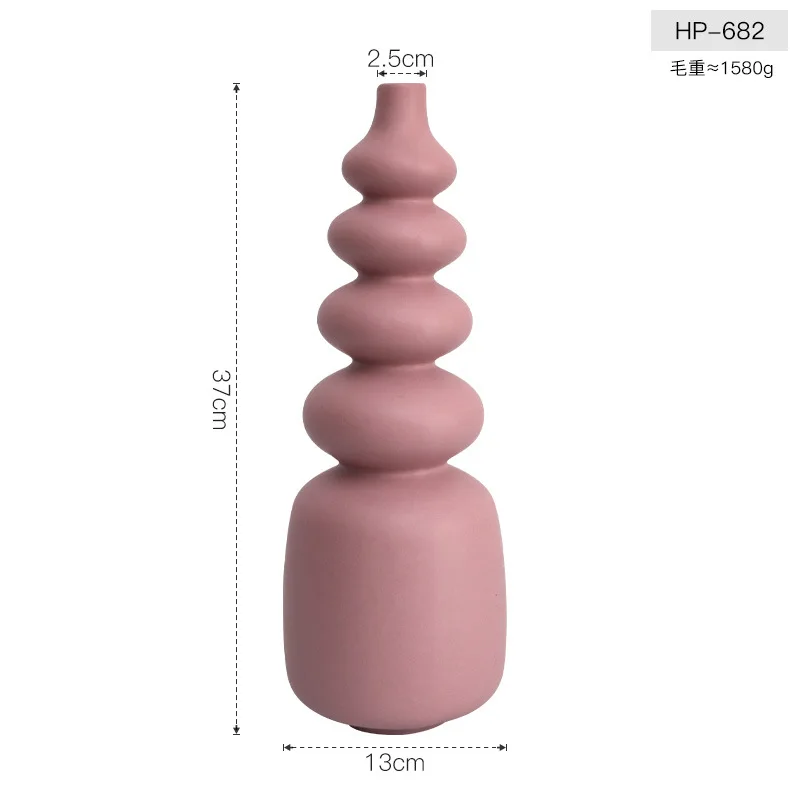 

Nordic art ceramic small vase decoration designer living room dining room model room flower soft decoration