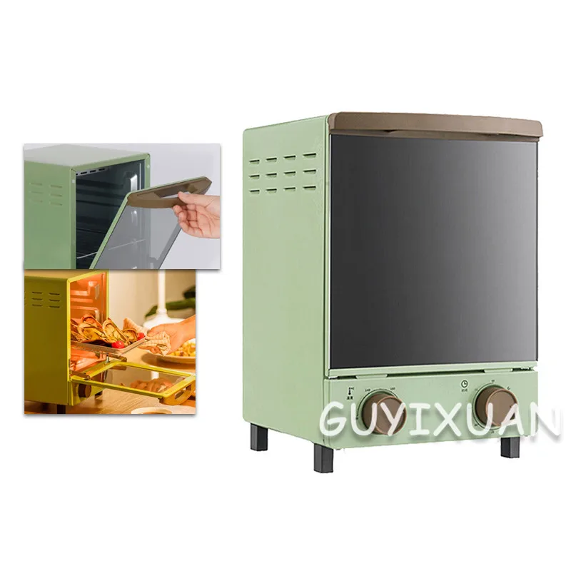 

Mini automatic oven vertical toaster household small biscuit cake pizza bread breakfast machine