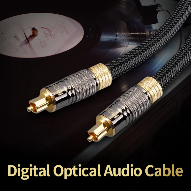 MOSHOU Digital Optical Audio Cable Oxyacid SPDIF Fiber Dolby DTS Sound 5.1 7.1 for Amplifier TV Blueray PS4 XBOX DVD 5m