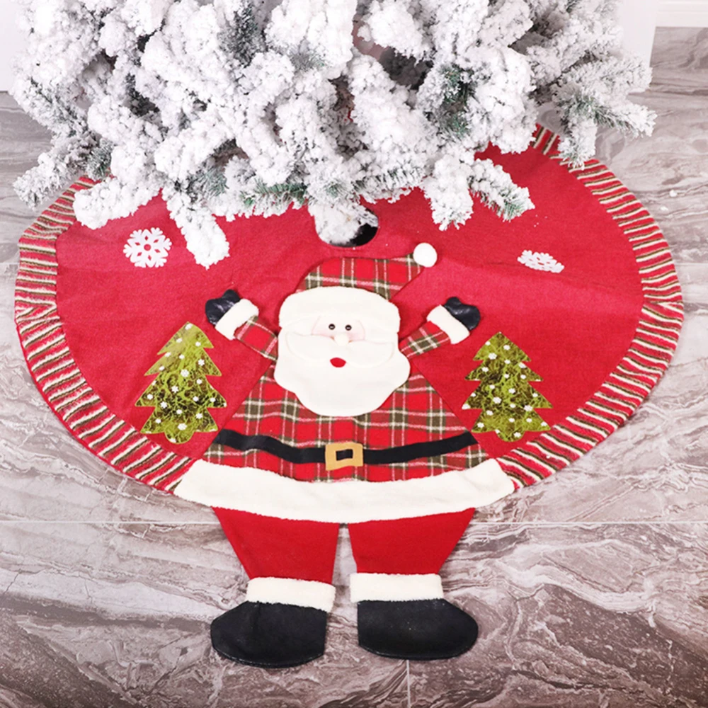 

120 см красная искусственная ковровая дорожка, новогодние украшения, Рождественское украшение, юбка с деревом, аксессуары для вечерние