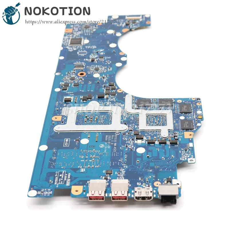 NOKOTION BY510 NM A521 основная плата для Lenovo Ideapad Y700 15ACZ Материнская ноутбука 15 6 дюймов FX