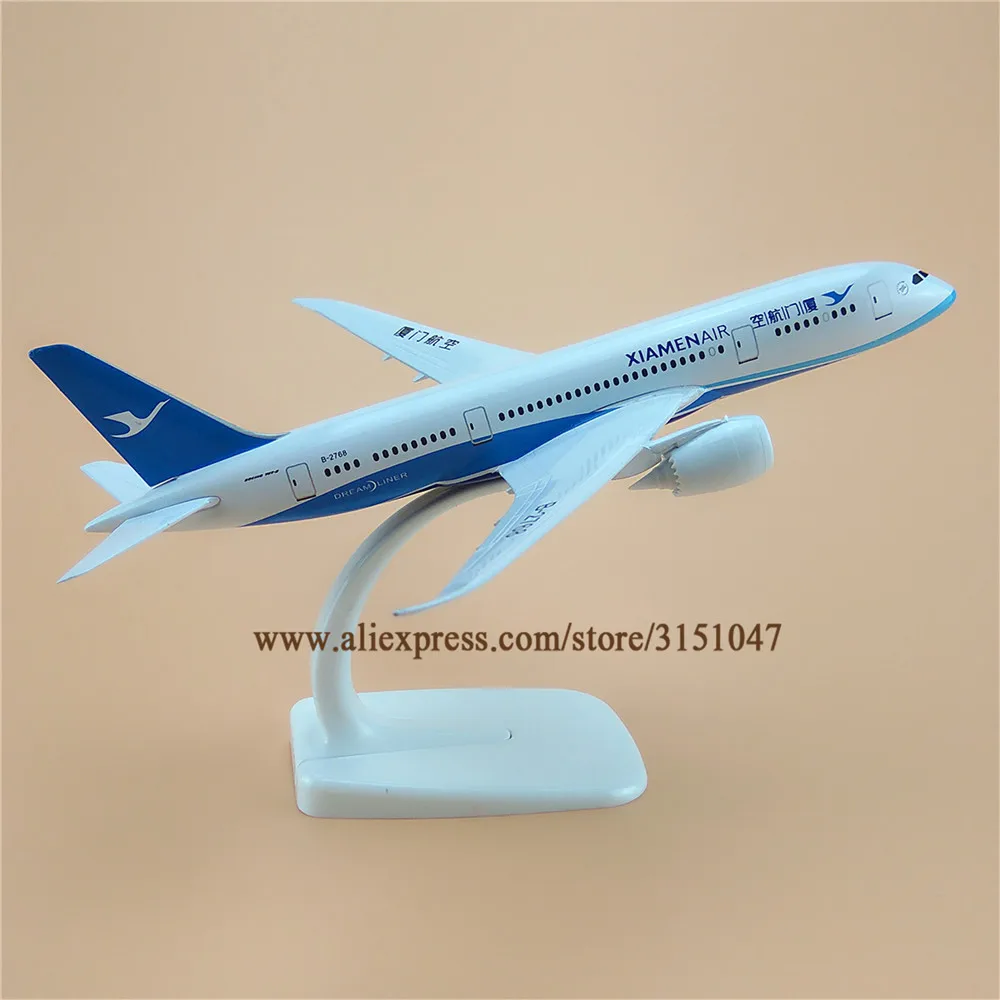Модель самолета авиакомпании Xiamen Air модель из металлического сплава 20
