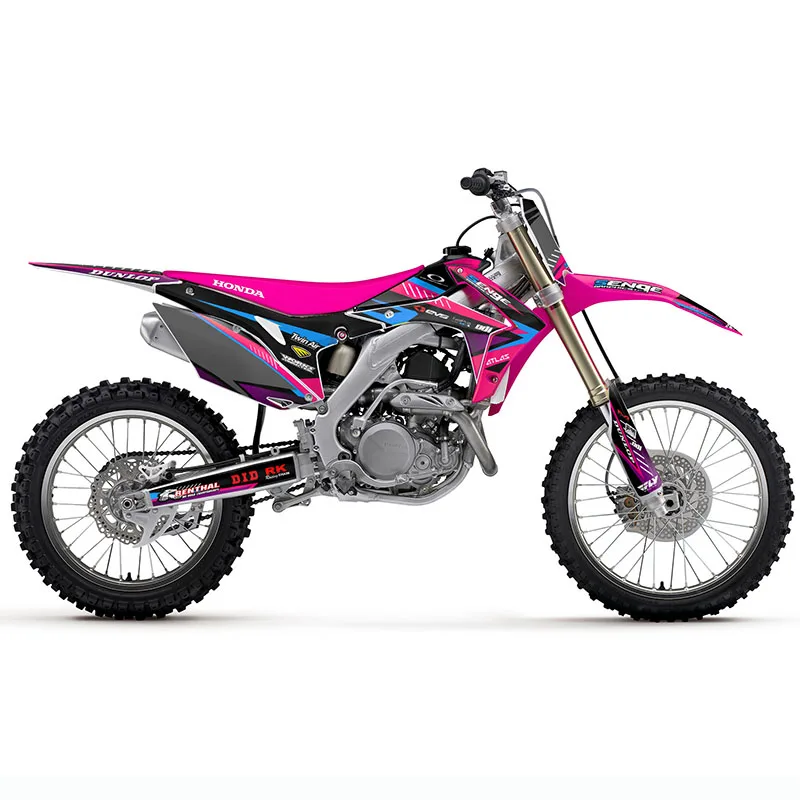 Мотоцикл номер полный графический стикер на стену для Honda CRF250R CRF 250 450 R персональная наклейка