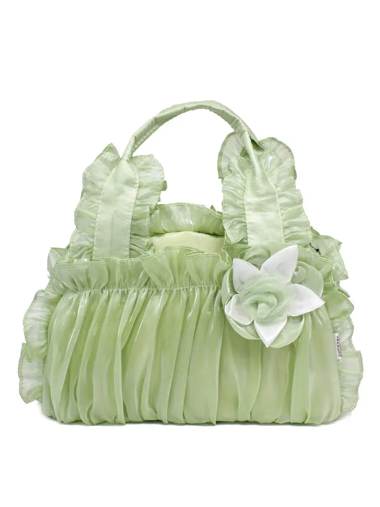 

Винтажная сумка Лолиты с кружевными оборками и плиссированными бантами