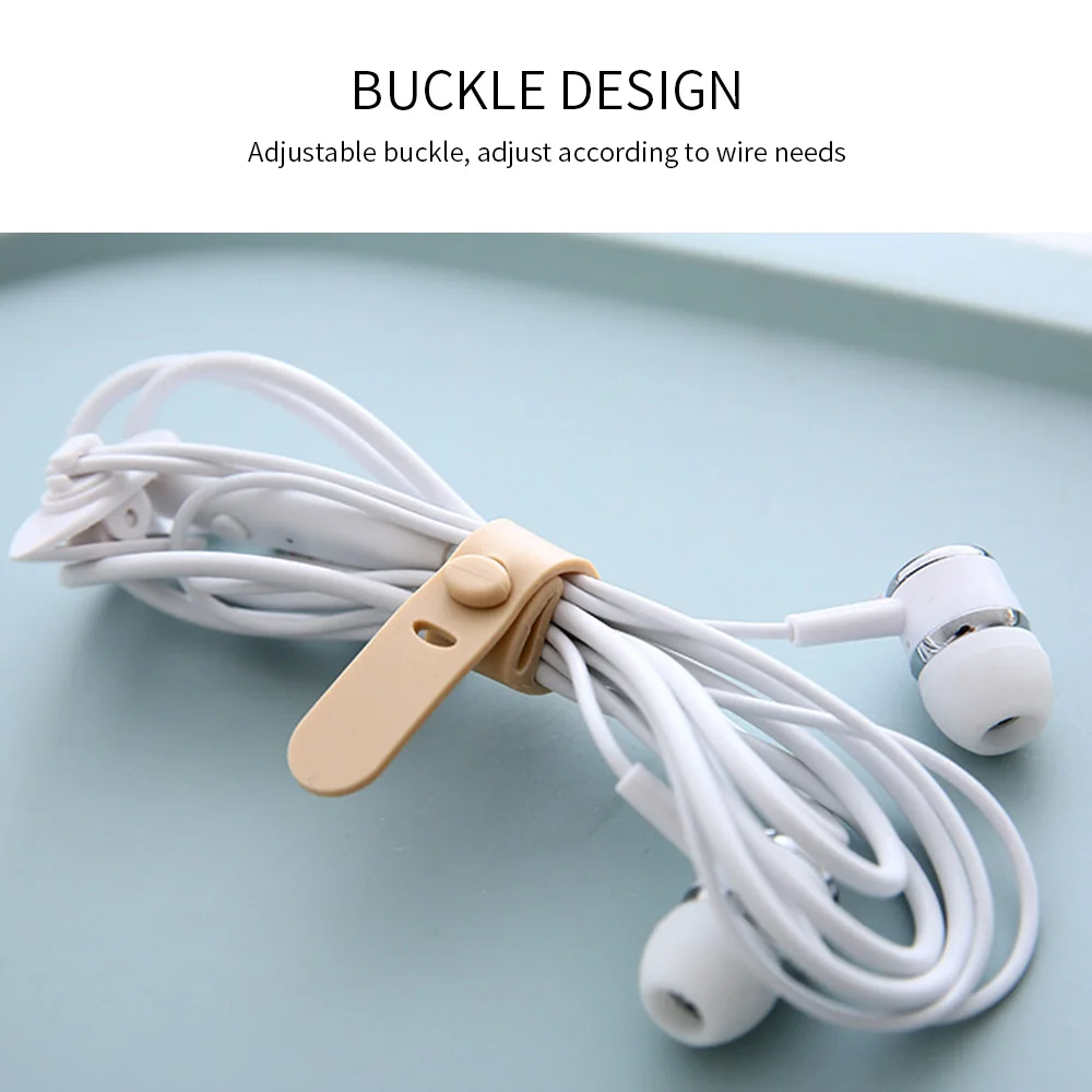 Органайзер силиконовый для кабелей 4 шт./лот|Органайзеры кабеля| |