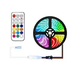 Индивидуально Адресуемая светодиодная Пиксельная ленсветильник RGB WS2815, 12 В постоянного тока, 3060144 светодиодов, с 21 клавишей, 4-контактным пультом дистанционного управления SM JST RF