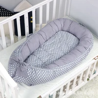 cotton new skin friendly and comfortable crib bed newborn bionic bed removable washing folding cushioned compression packaging