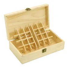 25 сетки эфирное масло Органайзер деревянный ящик для хранения