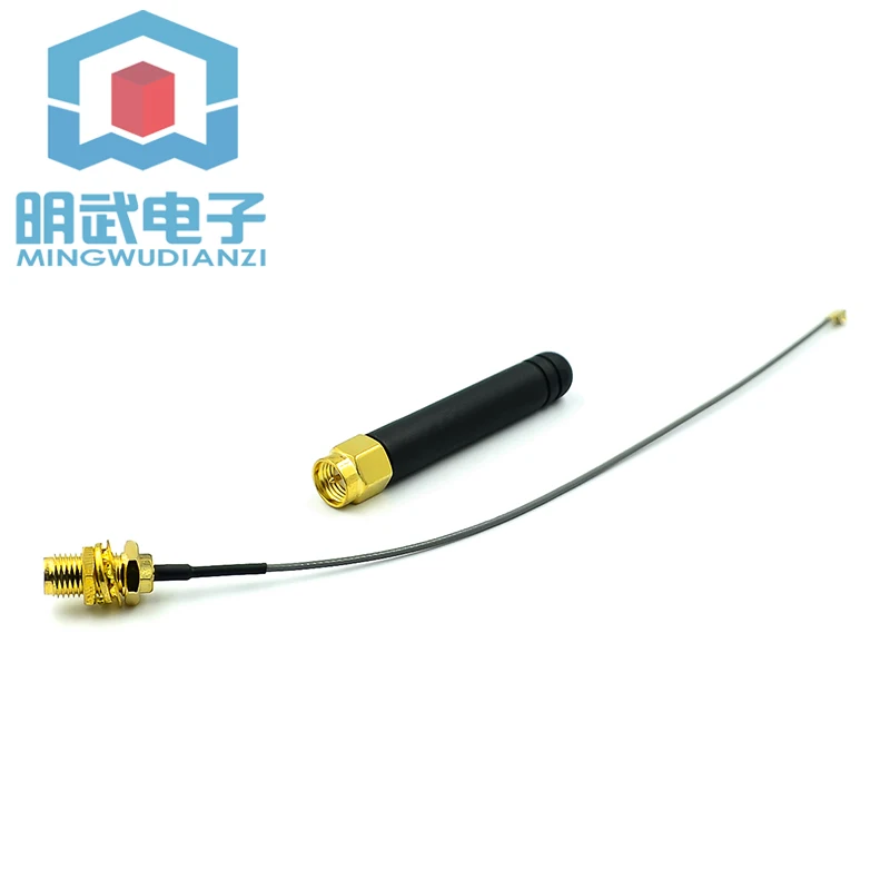 

Glue stick antenna turn + SMA IPEX cable is suitable for the TCP IP SIM800L GPRS module