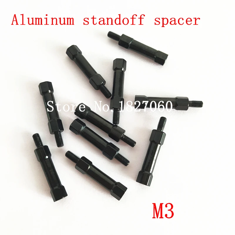 10 шт. Шестигранная Проставка M3 круглая секция алюминиевые стойки штырь гнездо