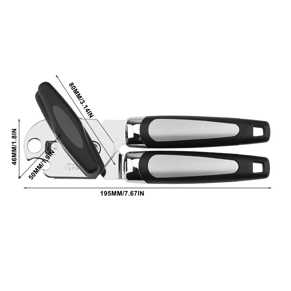 

Stainless Steel Cans Opener Professional Tin Manual Can Opener Bottle Openers Side Cut Jar Opener Multifunctional Kitchen Tools