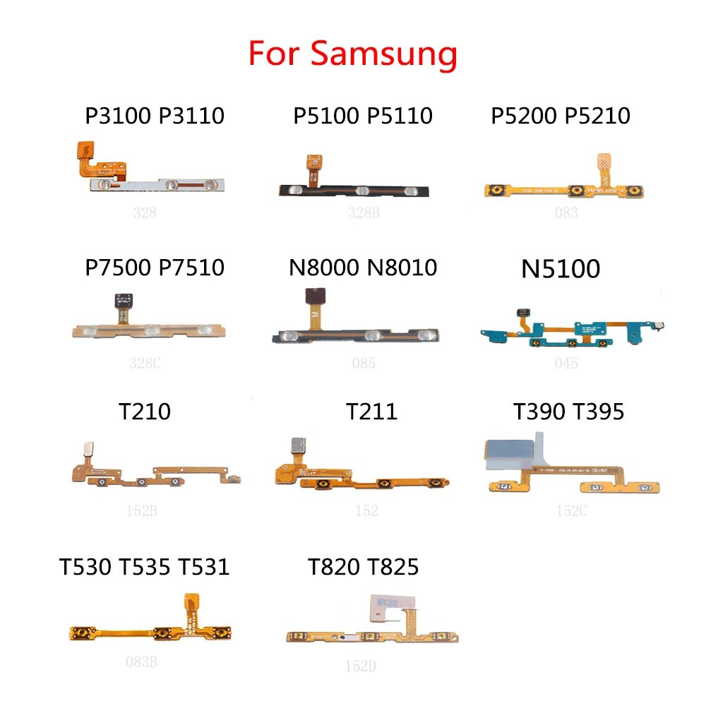 Кнопка включения и выключения звука гибкий кабель для Samsung P3100 P3110 P5100 P5200 P5210 P6200 P7300