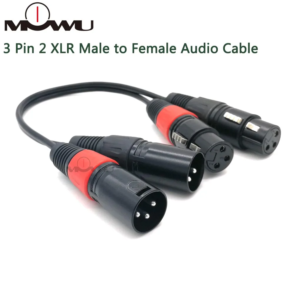 Высококачественный аудиокабель XLR 4N OFC 3 Pin 2 папа мама 0 м|Кабели VGA| |