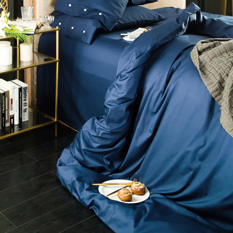 

Pure color quilts cover cotton comfortable, healthy, environmentally friendly printing and dyeing long staple cotton soft beddin