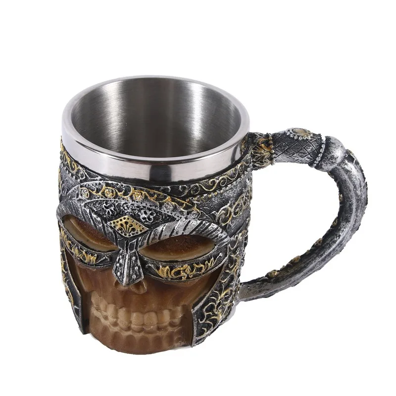 

Creative Mark Coffee Cup Resin Skull Beer Glass Red Wine Glass Mugs Coffee Cups