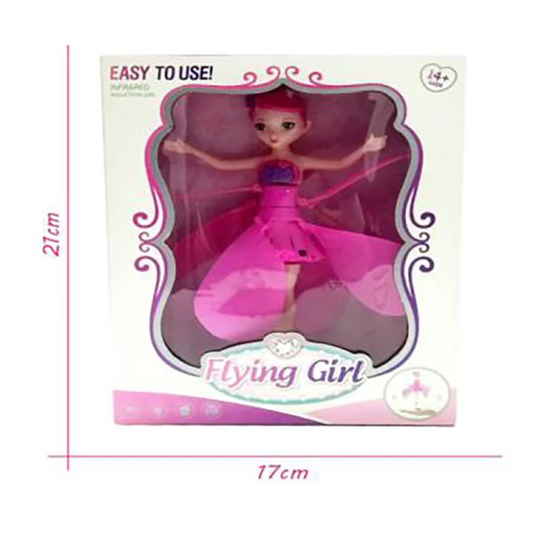 

Induction Fairy Magical Princess Dolls Aircraft Infrared Light Suspension Flying Mini RC Drone Girl Children's Gift Figure Toys