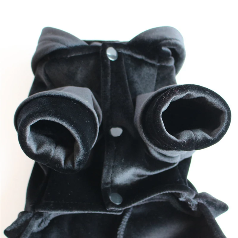 Красный черный комбинезон для собак теплая зимняя одежда домашних животных с