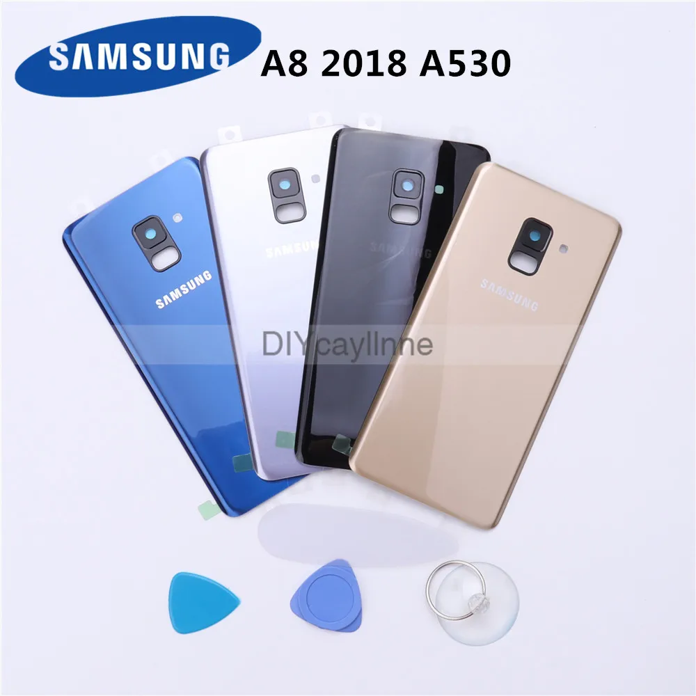 Samsung Galaxy A8 2018 задняя крышка корпуса A530 A530F SM аккумулятора + запасная клейкая
